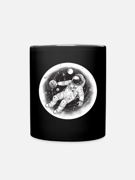 Astronaut - Tasse einfarbig - Schwarz
