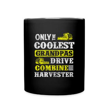Harvest farmer vegetables - Full Colour Mug - black - Front
