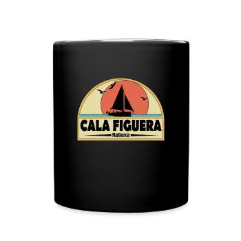 Cala Figuera - Tasse einfarbig - Schwarz - Vorne