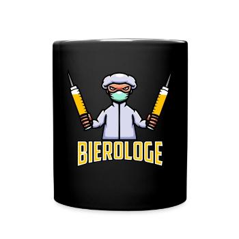 Bierologe - Tasse einfarbig - Schwarz - Vorne