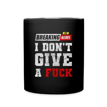 Kein Interesse Gleichgültigkeit - Tasse einfarbig - Schwarz - Vorne