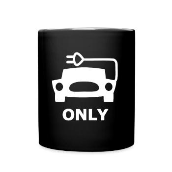 Parking for e-cars - Full Colour Mug - black - Front