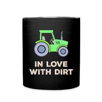 Bauer Tractor Agricultural Machinery Statement Vehicle - Full Colour Mug - black - Front