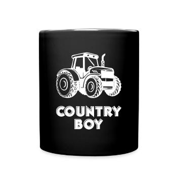 Déclaration de véhicule à moteur Country Life Tractor Country Air - Mug uni - noir - Devant