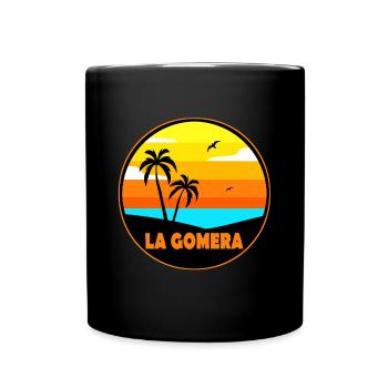 La Gomera - Tasse einfarbig - Schwarz - Vorne