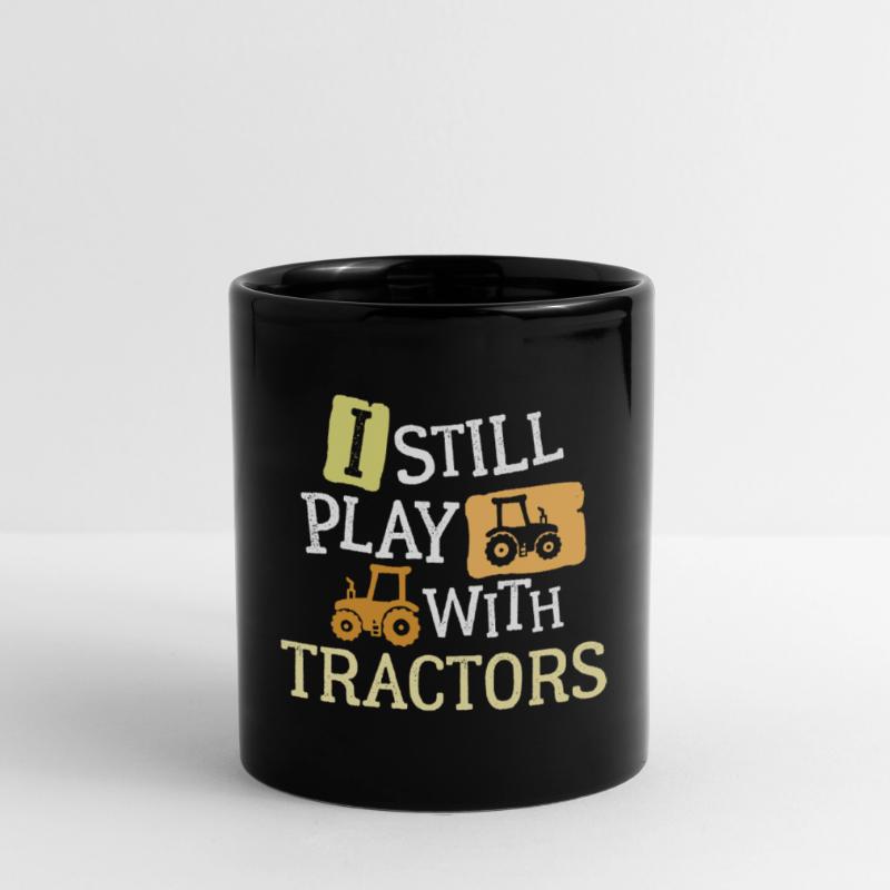 Bauer Statement Ackerbau Traktor Feld Nutzfahrzeug Tasse einfarbig