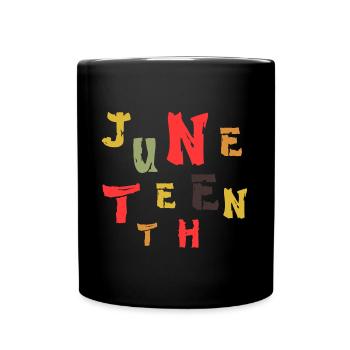Witzige Tshirts Juneteenth Geschenkidee Männer - Tasse einfarbig - Schwarz - Vorne