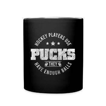Ice Hockey Skates Goal Team - Full Colour Mug - black - Front