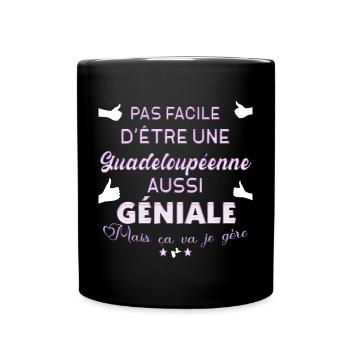 Femme De La Guadeloupéenne Géniale - Mug uni - noir - Devant