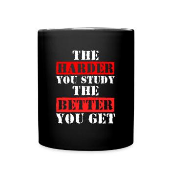Student Lehrer Pleite Abschluss - Tasse einfarbig - Schwarz - Vorne