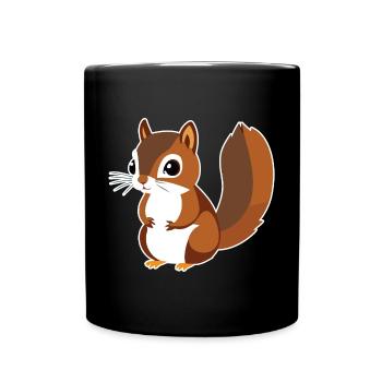 Squirrel - Full Colour Mug - black - Front