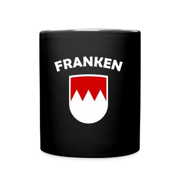 Der Franke - Tasse einfarbig - Schwarz - Vorne