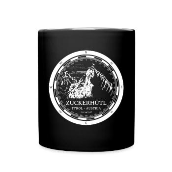 Berg Zuckerhütl - Tirol Österreich Alpen - Tasse einfarbig - Schwarz - Vorne