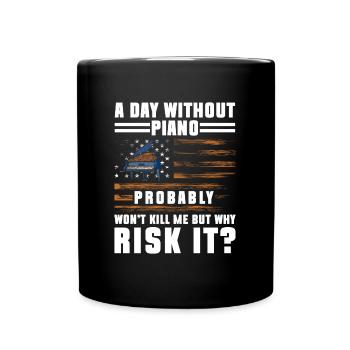 Pianist Instrument Classical Orchestra - Full Colour Mug - black - Front