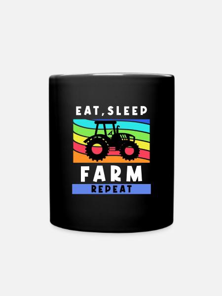 Déclaration sur les tracteurs agricoles agricoles - Mug uni - noir