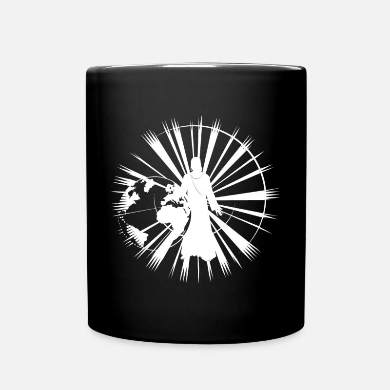Das Licht der Welt - Tasse einfarbig - Schwarz
