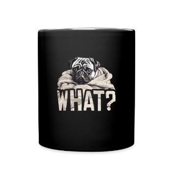 Welcher Mops? - Tasse einfarbig - Schwarz - Vorne