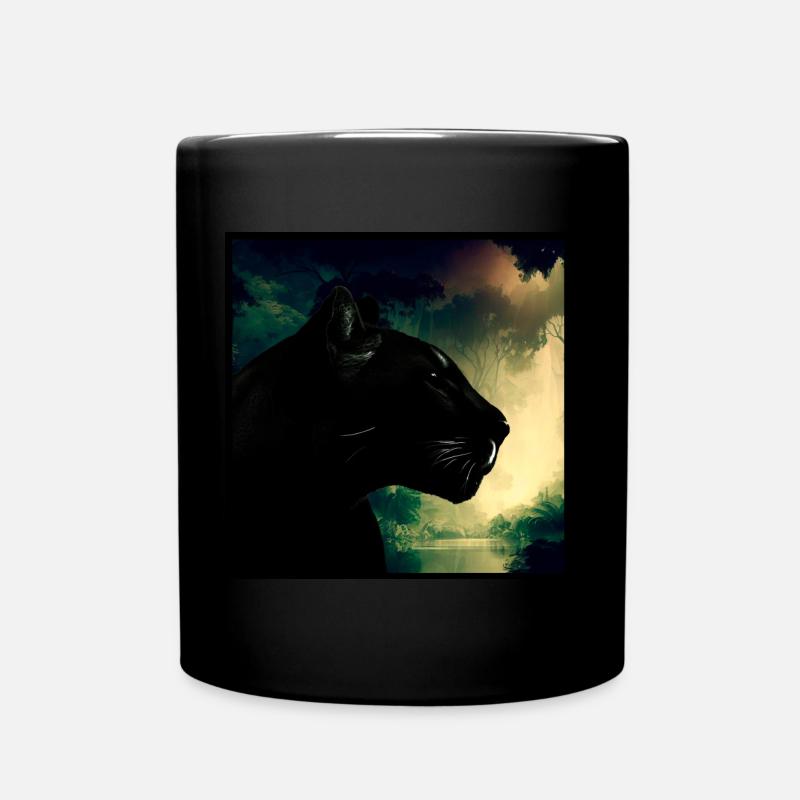 Wildes Tier - Tasse einfarbig - Schwarz
