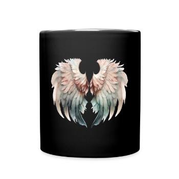 Ailes Pastel Envolée Douce - Mug uni - noir - Devant
