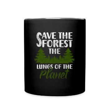 Forest Hiking Planet Hunter - Full Colour Mug - black - Front