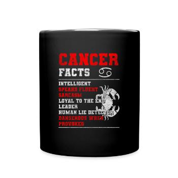 Cancer Astrology Born Element Water - Full Colour Mug - black - Front
