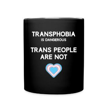 Mois de la fierté LGBT - Personnes trans - Mug uni - noir - Devant