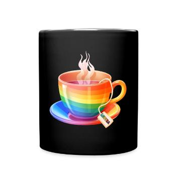 LGBTQIA+ LGBTQ LGBT Gay Pride LGBTea - Tasse einfarbig - Schwarz - Vorne