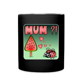 PUNGE de pastèque - Mug uni - noir - Devant