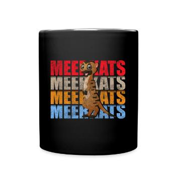 Meerkat Zoo Cute - Full Colour Mug - black - Front