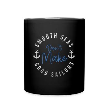Sailing Ship Sailing Holidays - Full Colour Mug - black - Front