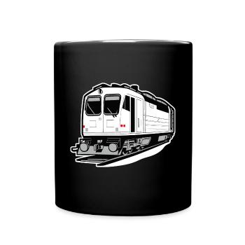 Locomotive, train, chemin de fer - Mug uni - noir - Devant