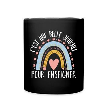Une belle journée pour enseigner cadeau maîtresse - Mug uni - noir - Devant