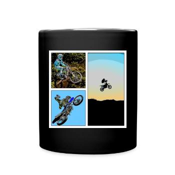 MOTOcross - Mug uni - noir - Devant