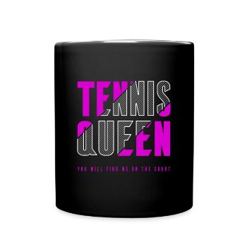 Tennis Queen - Full Colour Mug - black - Front