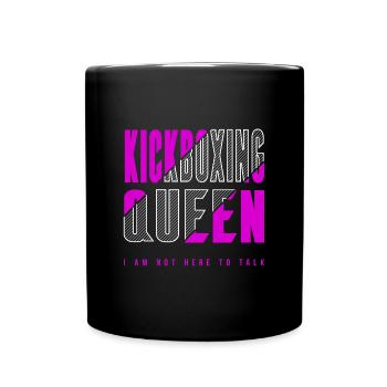 Reine du kickboxing - Mug uni - noir - Devant