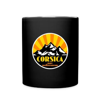 Corsica - Tasse einfarbig - Schwarz - Vorne