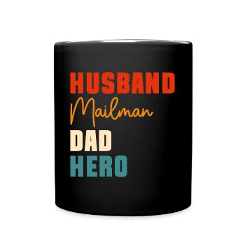 Post Office Letter Carrier Postman - Full Colour Mug - black - Front