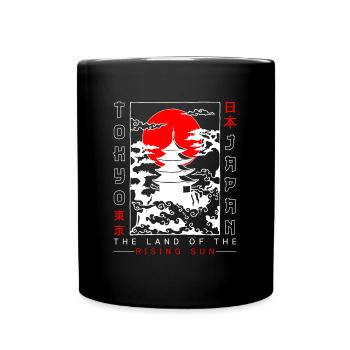 Tokyo Culture Aventure Asiatique - Mug uni - noir - Devant