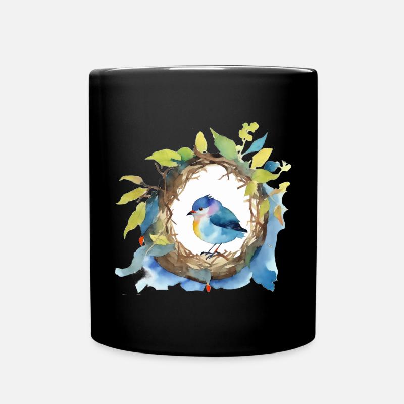 Vogel - Tasse einfarbig - Schwarz