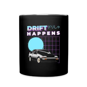 Véhicule de course de sport automobile - Mug uni - noir - Devant