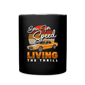 Motorsport Tuner Burnout Racer - Full Colour Mug - black - Front