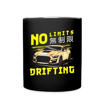 Drifting car transversely - Full Colour Mug - black - Front