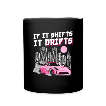Motorsport Donut Vehicle Mechanic - Full Colour Mug - black - Front