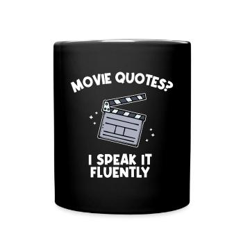 Movie Night Statement Movies Cineast Theatre Movies - Full Colour Mug - black - Front