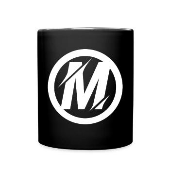 Illustration du logo M - Mug uni - noir - Devant