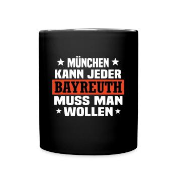 Bayreuth - Tasse einfarbig - Schwarz - Vorne