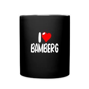 Bamberg - Tasse einfarbig - Schwarz - Vorne