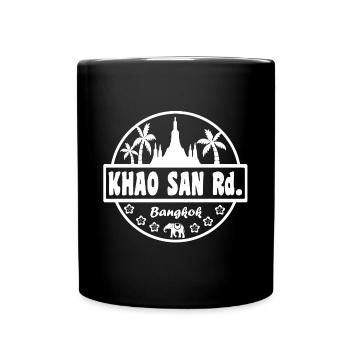 Khao San Thailand - Tasse einfarbig - Schwarz - Vorne
