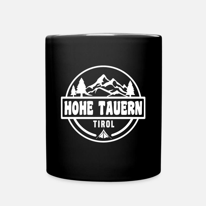 Hohe Tauern - Tasse einfarbig - Schwarz