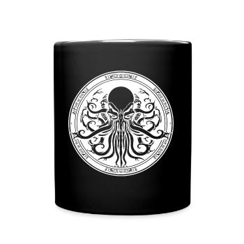 Cthulhu emblem Ancient entity - Full Colour Mug - black - Front